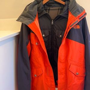 Men’s North Face 3 in 1 ski jacket size L